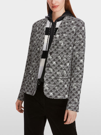 Scuba Jersey Printed Blazer_05