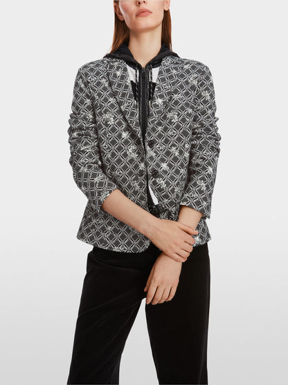 Scuba Jersey Printed Blazer_06