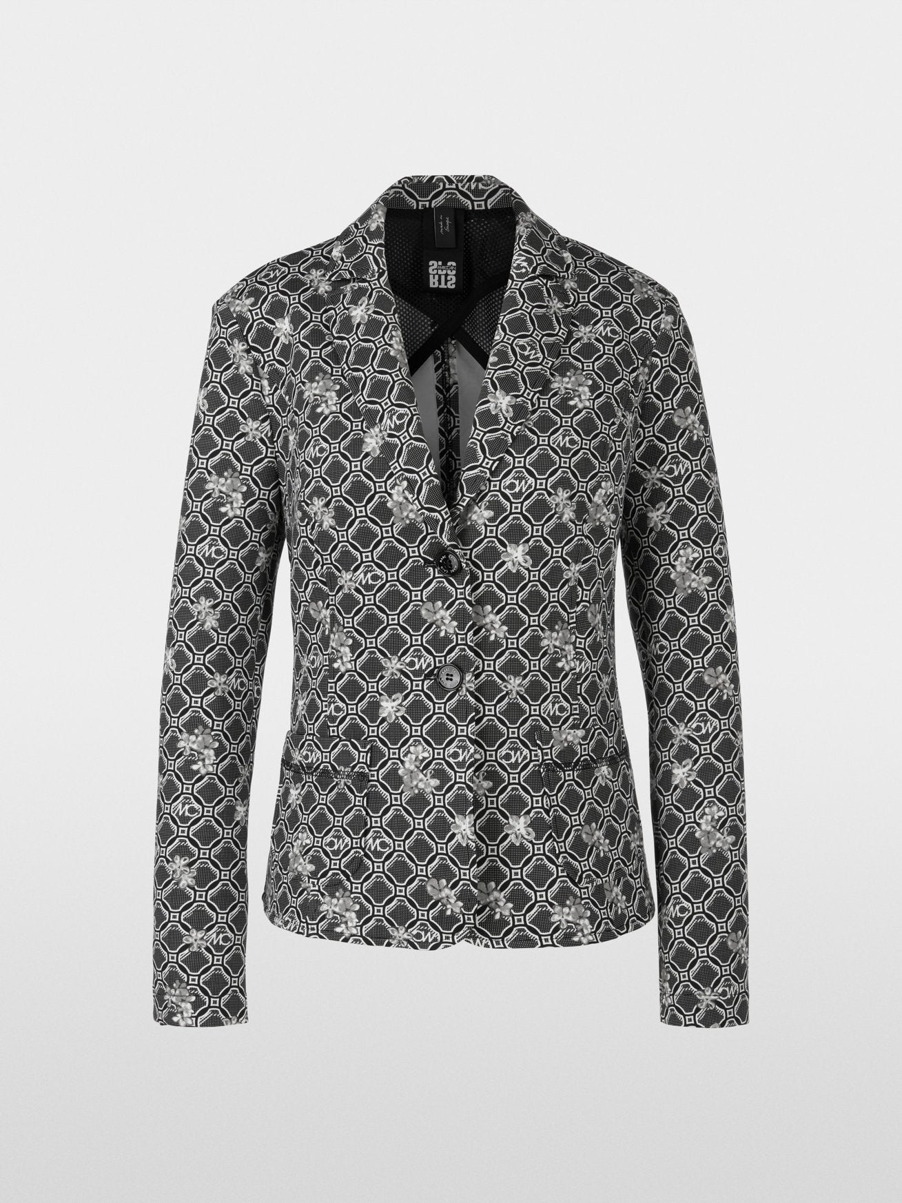 Scuba Jersey Printed Blazer_07