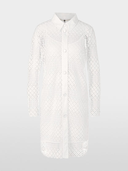 Marc Cain_Short Shirt Dress in Perforated Lace_YC 21.34 W63_100_06