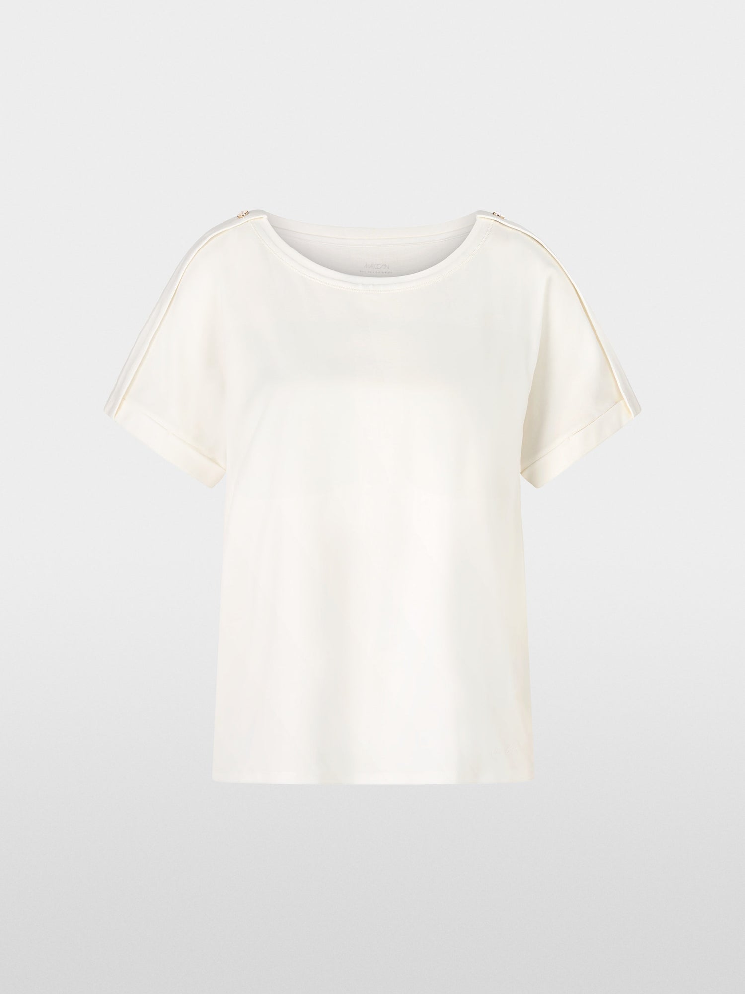Marc Cain_Plain T-Shirt in Utility Style_YC 48.59 J14_110_07