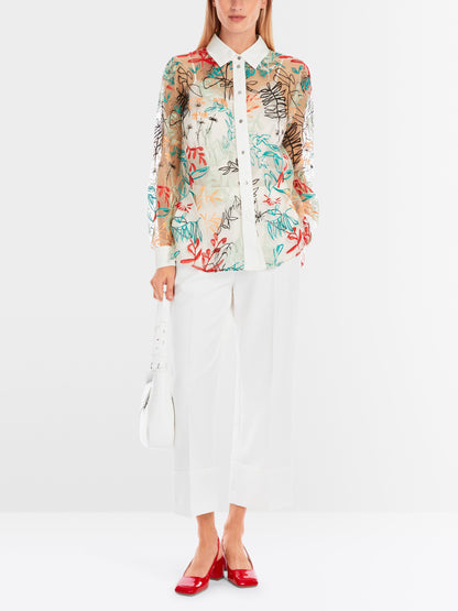 Marc Cain_Oversized Shirt Blouse in Tulle Lace_YC 51.27 J26_504_02