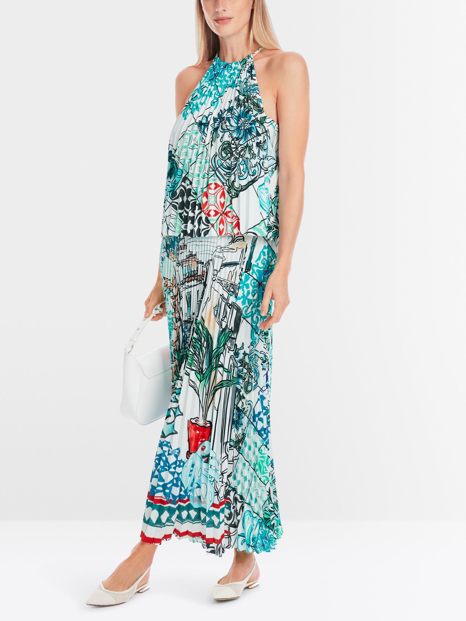 Marc Cain_Pleated Top with Print_YC 61.13 W76_504_02