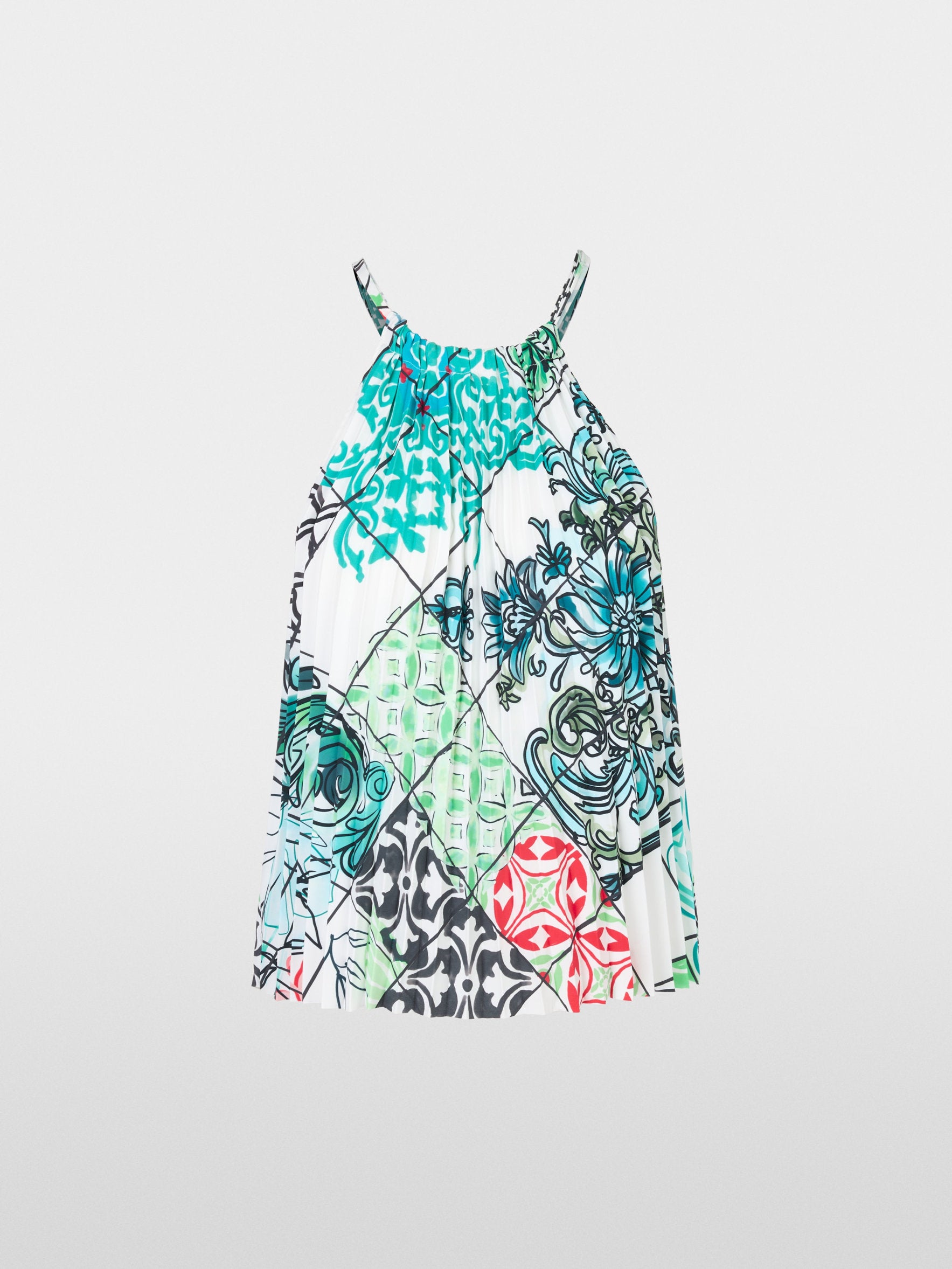 Marc Cain_Pleated Top with Print_YC 61.13 W76_504_06