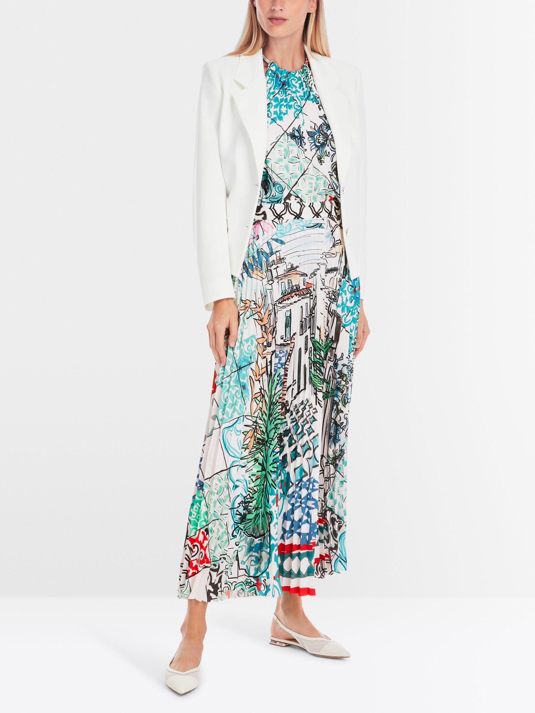 Marc Cain_Pleated Midi Skirt with Print_YC 71.29 W76_504_01