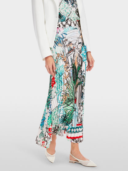 Marc Cain_Pleated Midi Skirt with Print_YC 71.29 W76_504_04