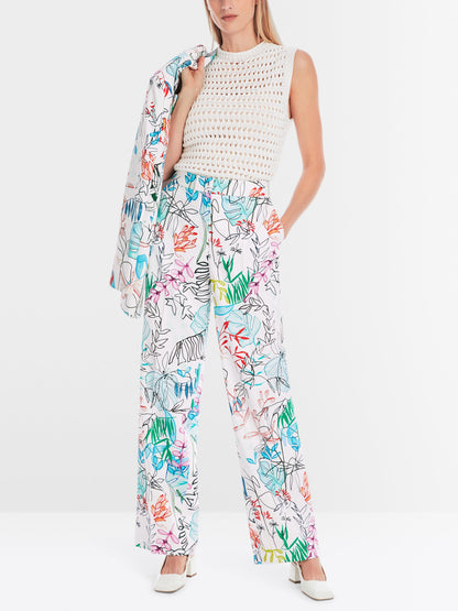 Marc Cain_Wukari Puddle Pants with Print_YC 81.57 W64_504_01