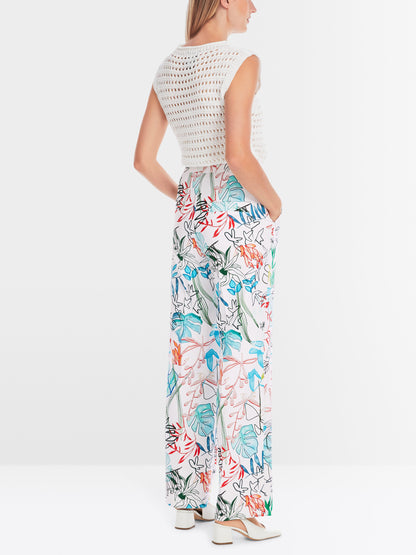Marc Cain_Wukari Puddle Pants with Print_YC 81.57 W64_504_02