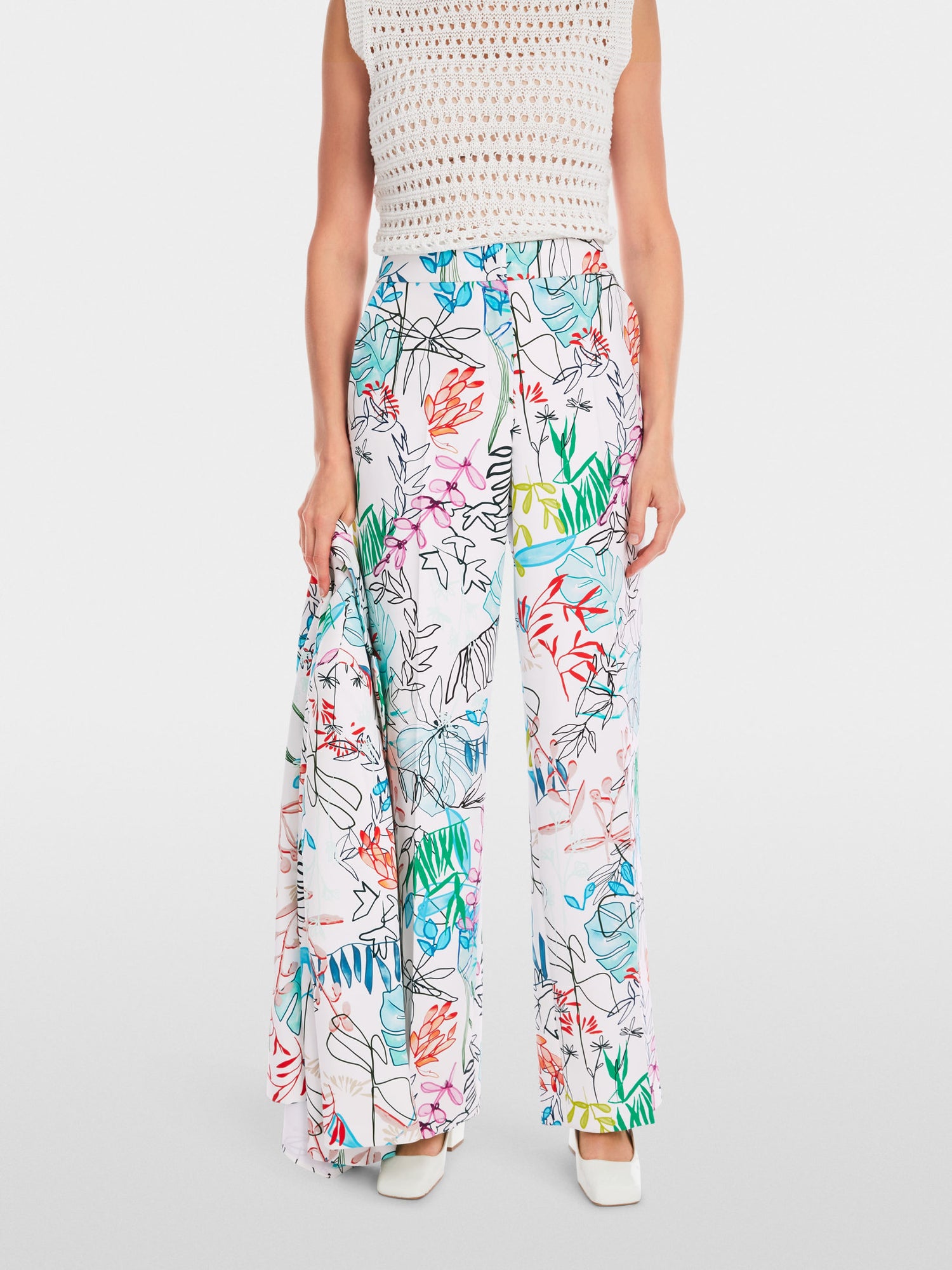 Marc Cain_Wukari Puddle Pants with Print_YC 81.57 W64_504_04