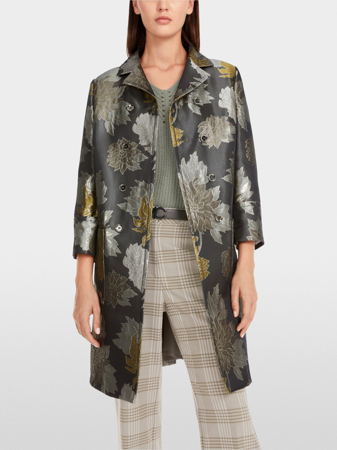 Floral Jacquard Coat With Lurex_YC 11.06 W24_581_07