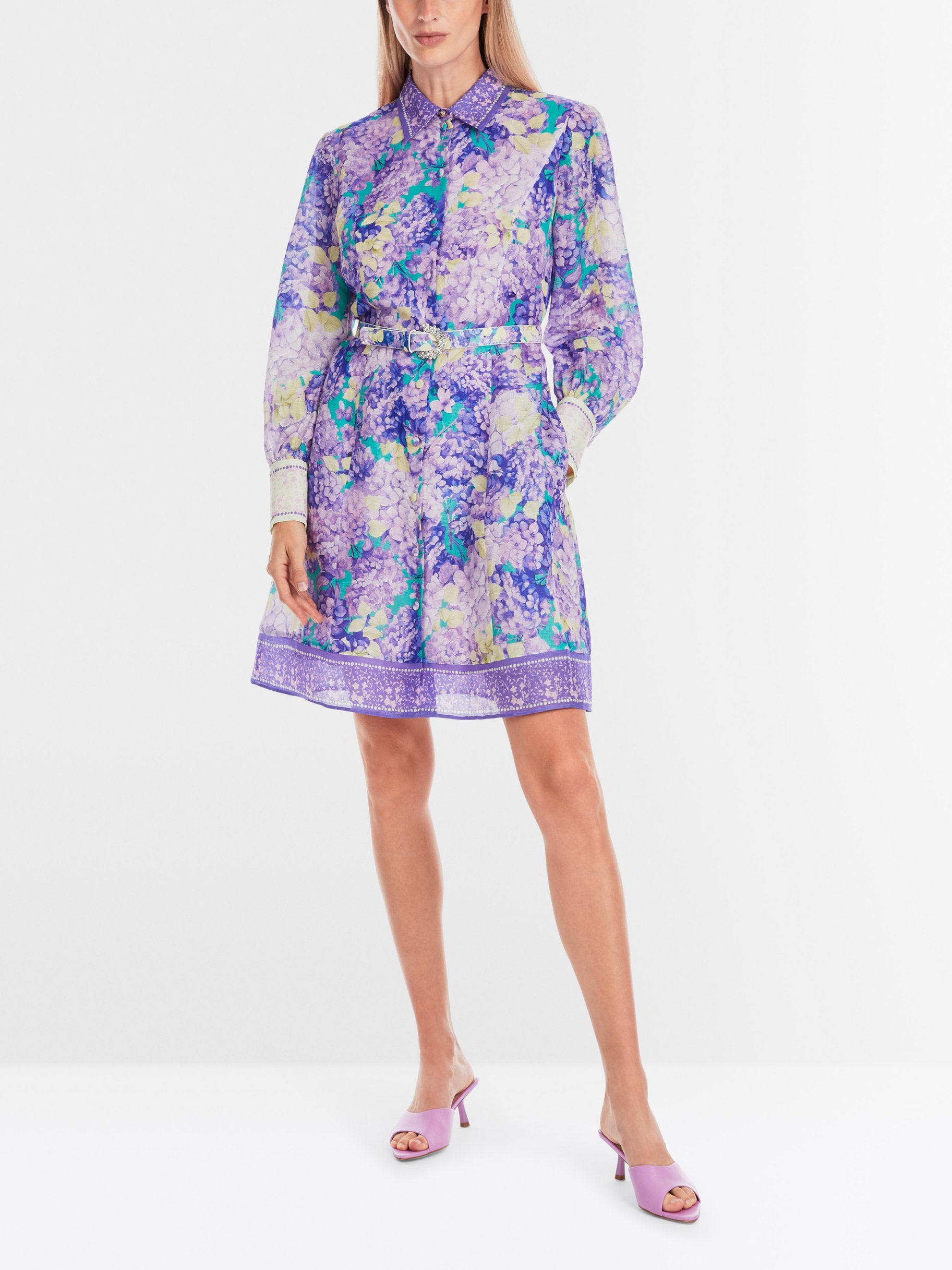 Marc Cain_Floral Print Short Shirt Dress_YG 21.16 W13_764_06