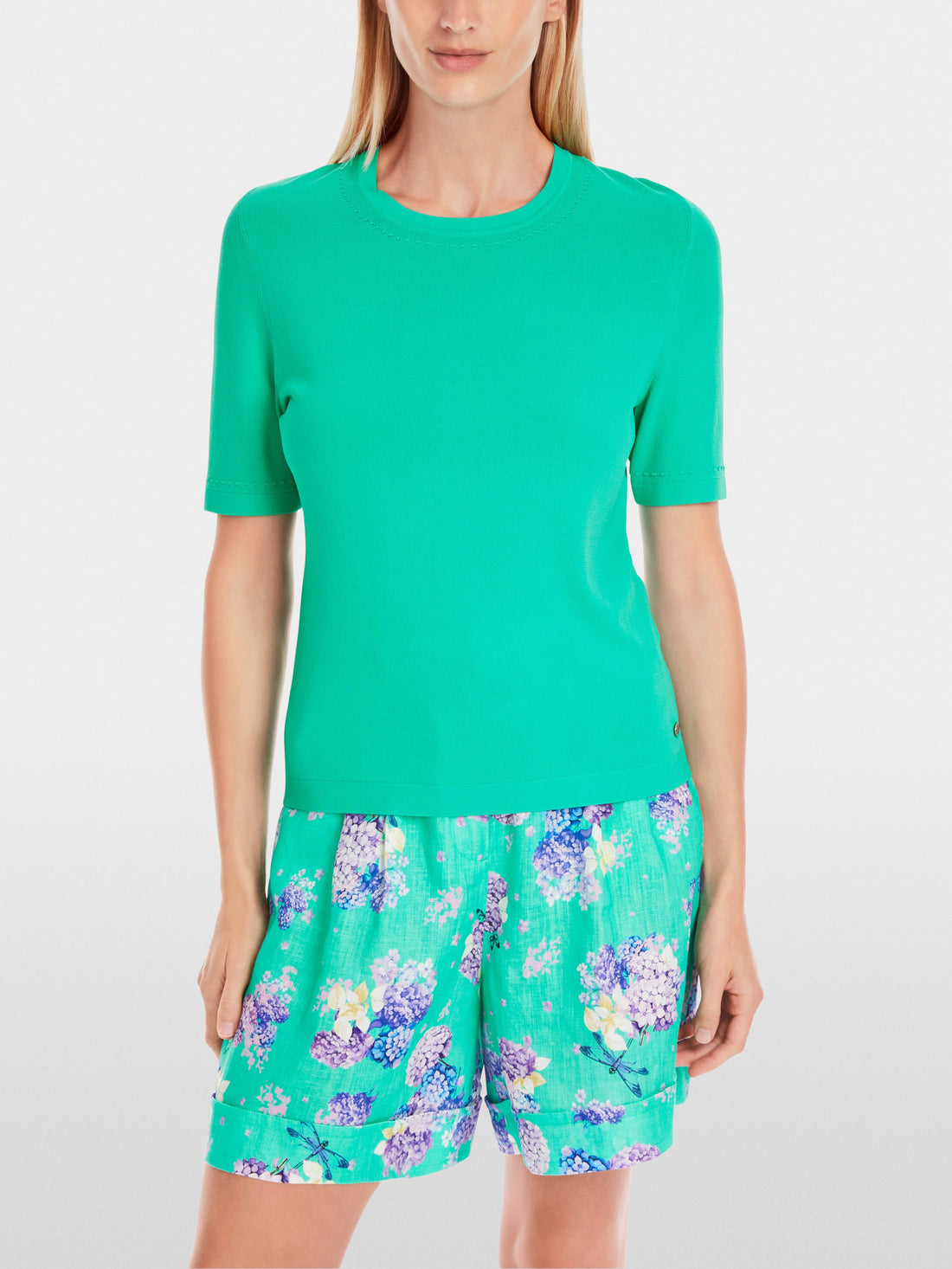 Marc Cain_Plain Fine Knit Sweater_YG 41.05 M60_565_01