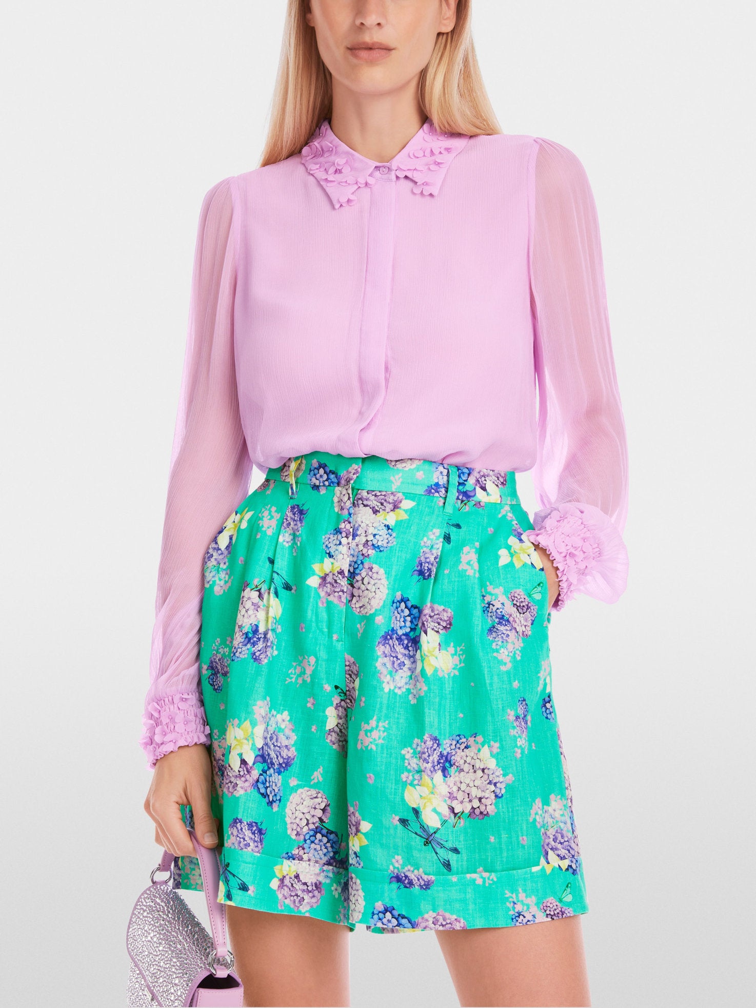 Marc Cain_Delicate Viscose Crepe Shirt Blouse_YG 51.07 W14_707_01