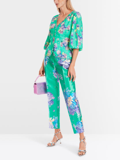 Marc Cain_Fitted Linen Blouse with Print_YG 51.13 W19_565_02