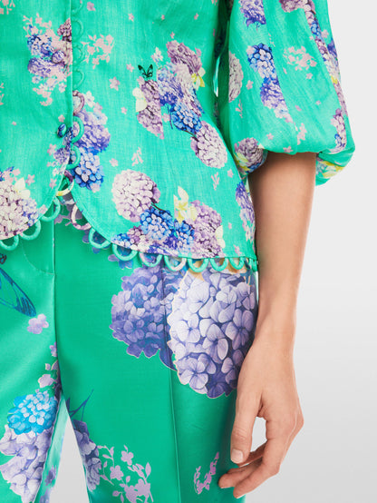 Marc Cain_Fitted Linen Blouse with Print_YG 51.13 W19_565_05