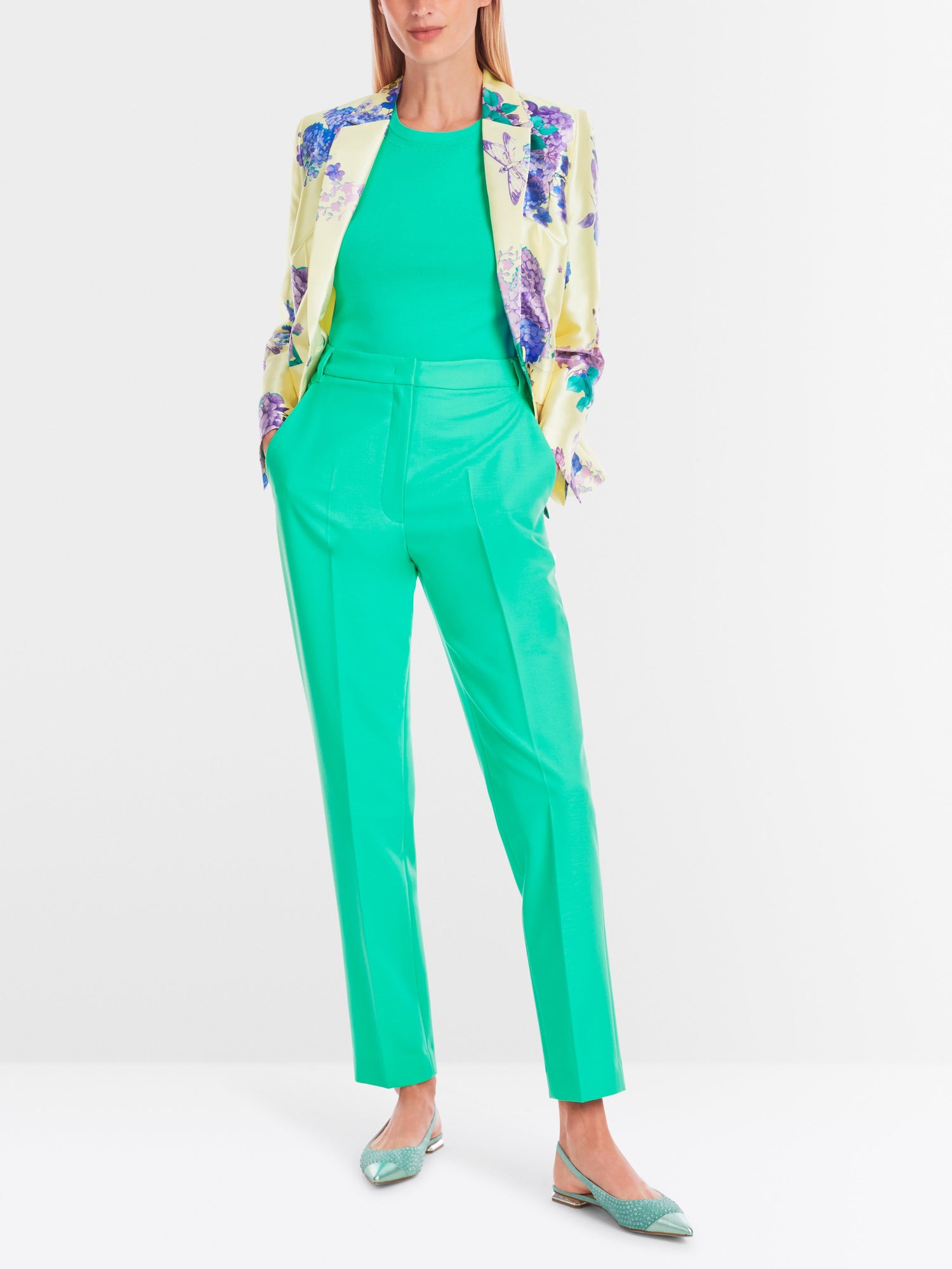 Marc Cain_Franca Trousers with Tapered Leg_YG 81.13 W20_565_01