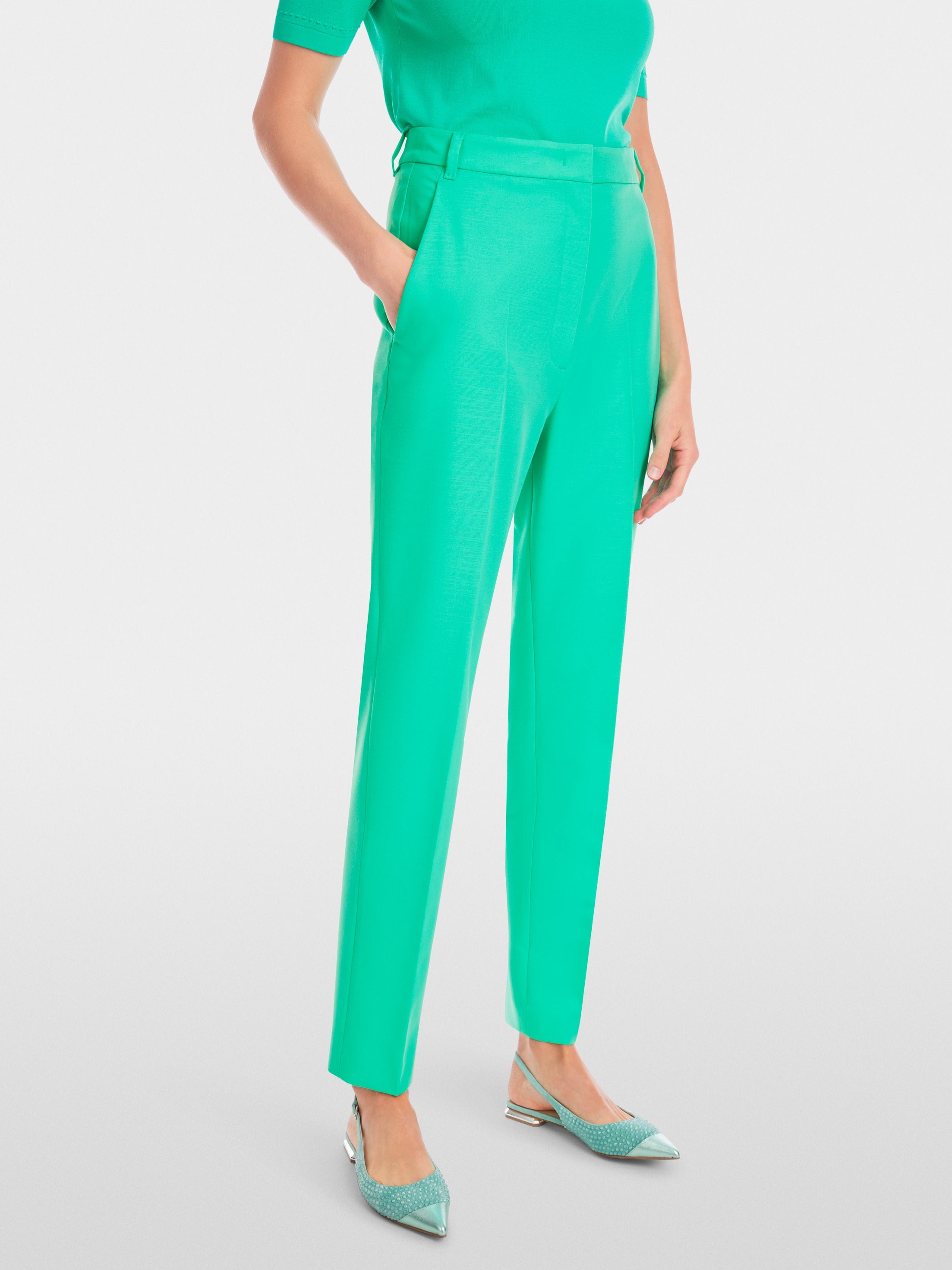 Marc Cain_Franca Trousers with Tapered Leg_YG 81.13 W20_565_05