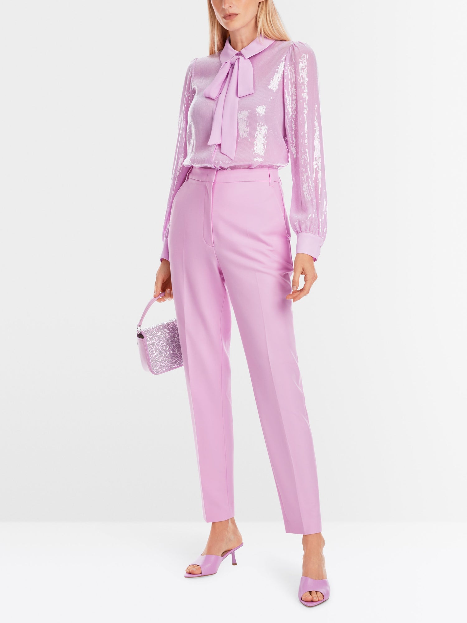 Marc Cain_Franca Trousers with Tapered Leg_YG 81.13 W20_707_01