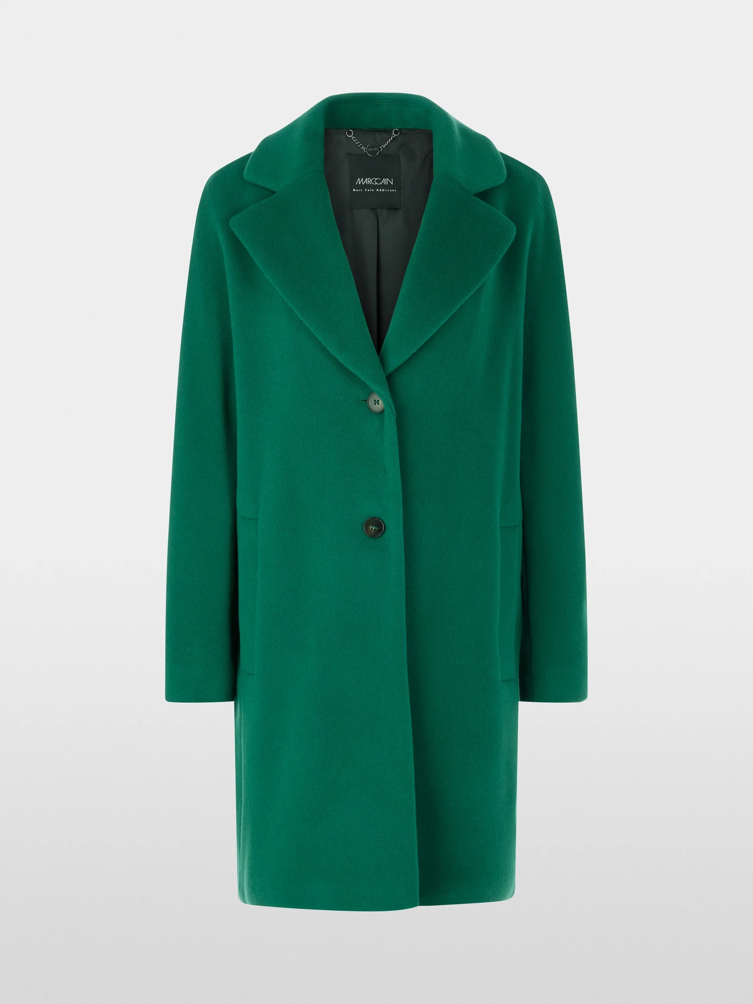 Marccain_Dark Jade Green_Wide Coat in Alpaca Wool Blend_ZA 11.05 W10_556_07