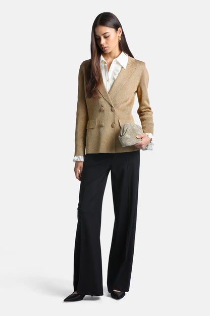 Luisa Spagnoli Oro Women Zagarolo - Double-Breasted Viscose-Blend Cardigan SKU: ZAGAROLO_0428 Image 05