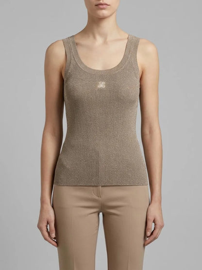 Luisa Spagnoli Oro Vecchio Women Zaida - Embroidered Top SKU: ZAIDA_3434 Image 00