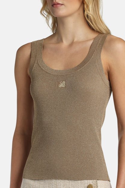 Luisa Spagnoli Oro Vecchio Women Zaida - Embroidered Top SKU: ZAIDA_3434 Image 04