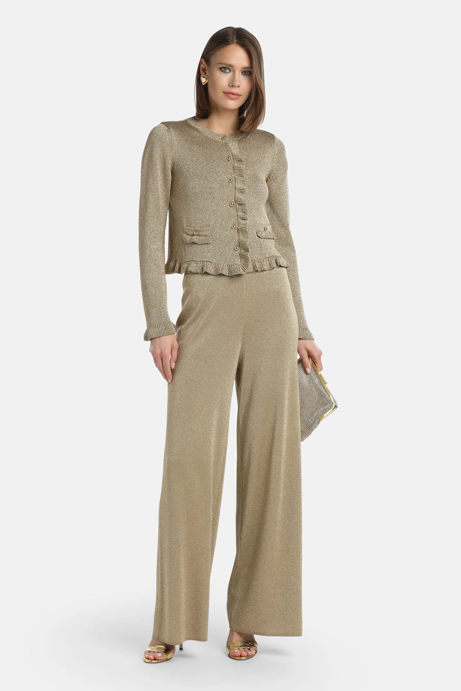 Luisa Spagnoli_Gold_Zandra - Bon Ton Knit Cardigan_ZANDRA_0428_01