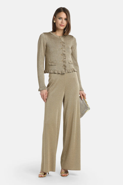 Luisa Spagnoli_Gold_Zandra - Bon Ton Knit Cardigan_ZANDRA_0428_01