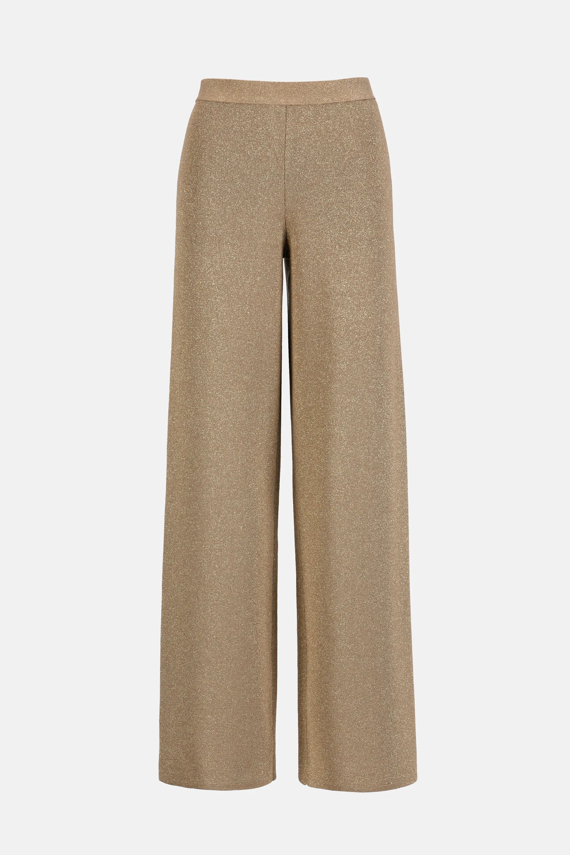 Luisa Spagnoli Oro Vecchio Women Zavorra - Lurex Relaxed-Fit Trousers SKU: ZAVORRA B_3434 Image 04