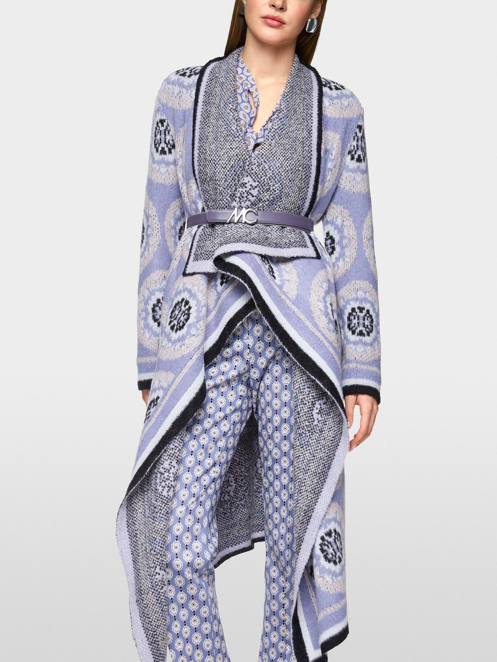 Marc Cain_Bluish Violet_Knitted in Germany Coat_ZC 11.07 M09_774_01