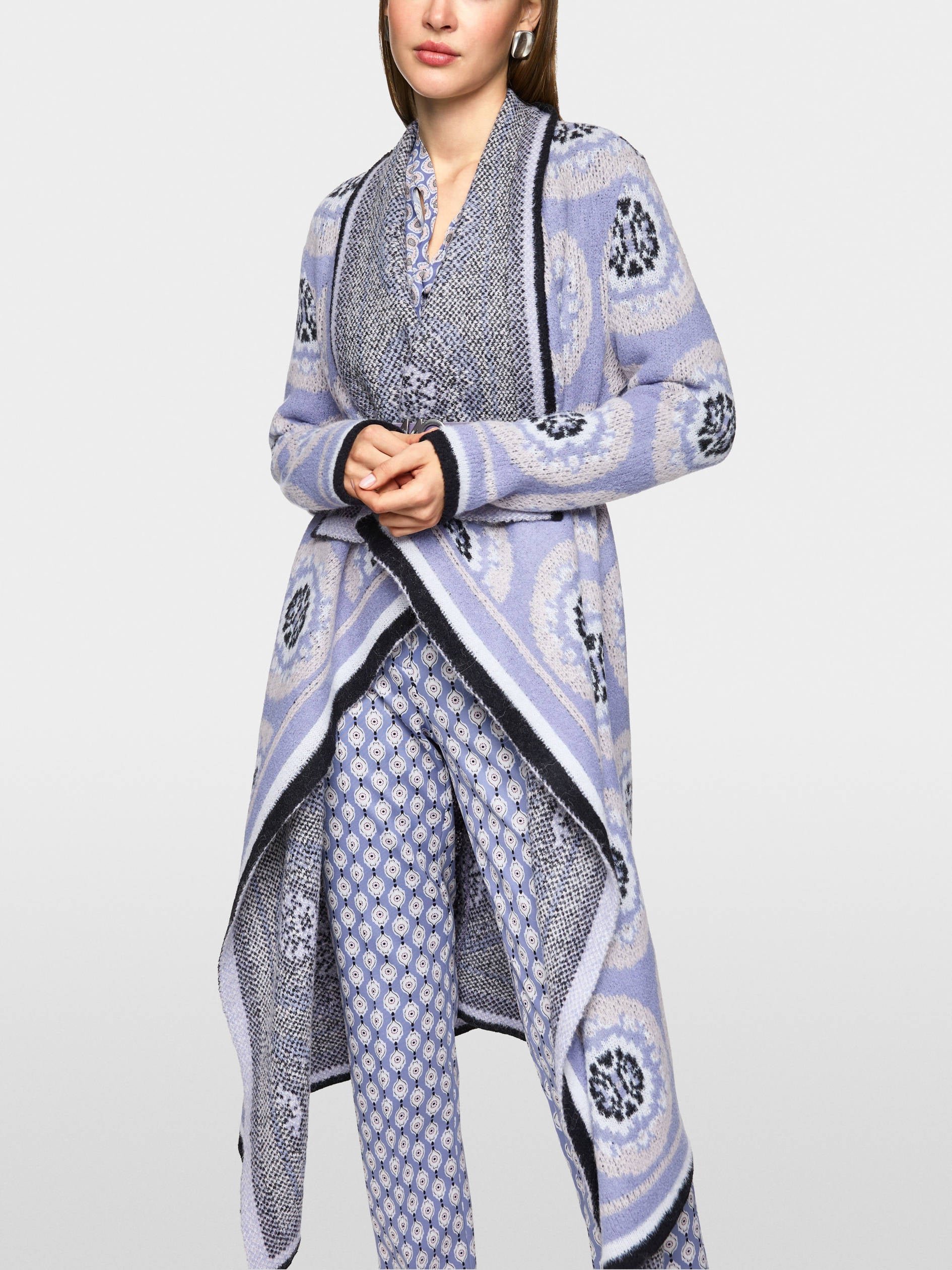 Marc Cain_Bluish Violet_Knitted in Germany Coat_ZC 11.07 M09_774_07