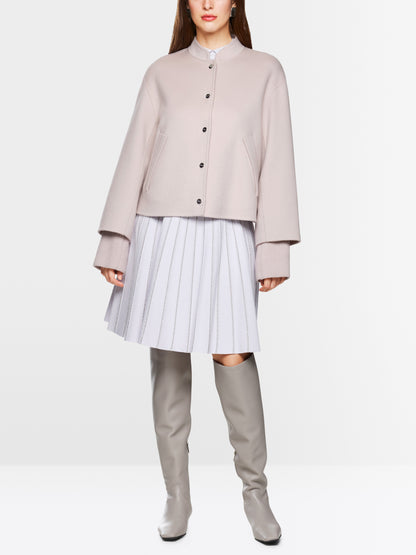 Marc Cain_Light Desert Taupe_Oversized Jacket with Cuffed Sleeves_ZC 12.02 W33_702_02