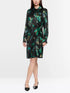 Marccain_Dark Jade Green_Silk Dress with Feather Print_ZC 21.32 W81_556_01