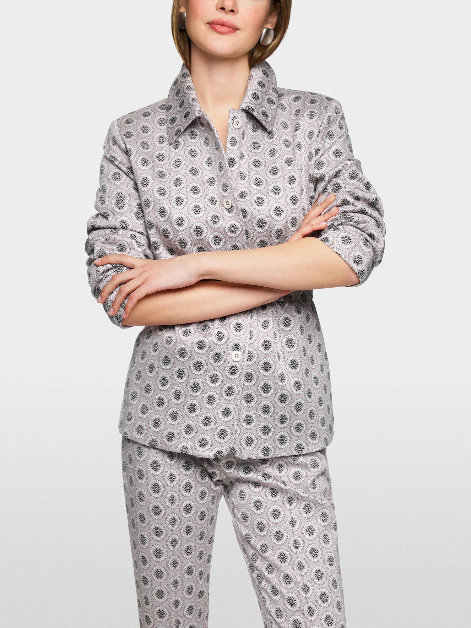 Marc Cain_Light Desert Taupe_Box Jacket with Waist Belt_ZC 31.10 J07_702_07