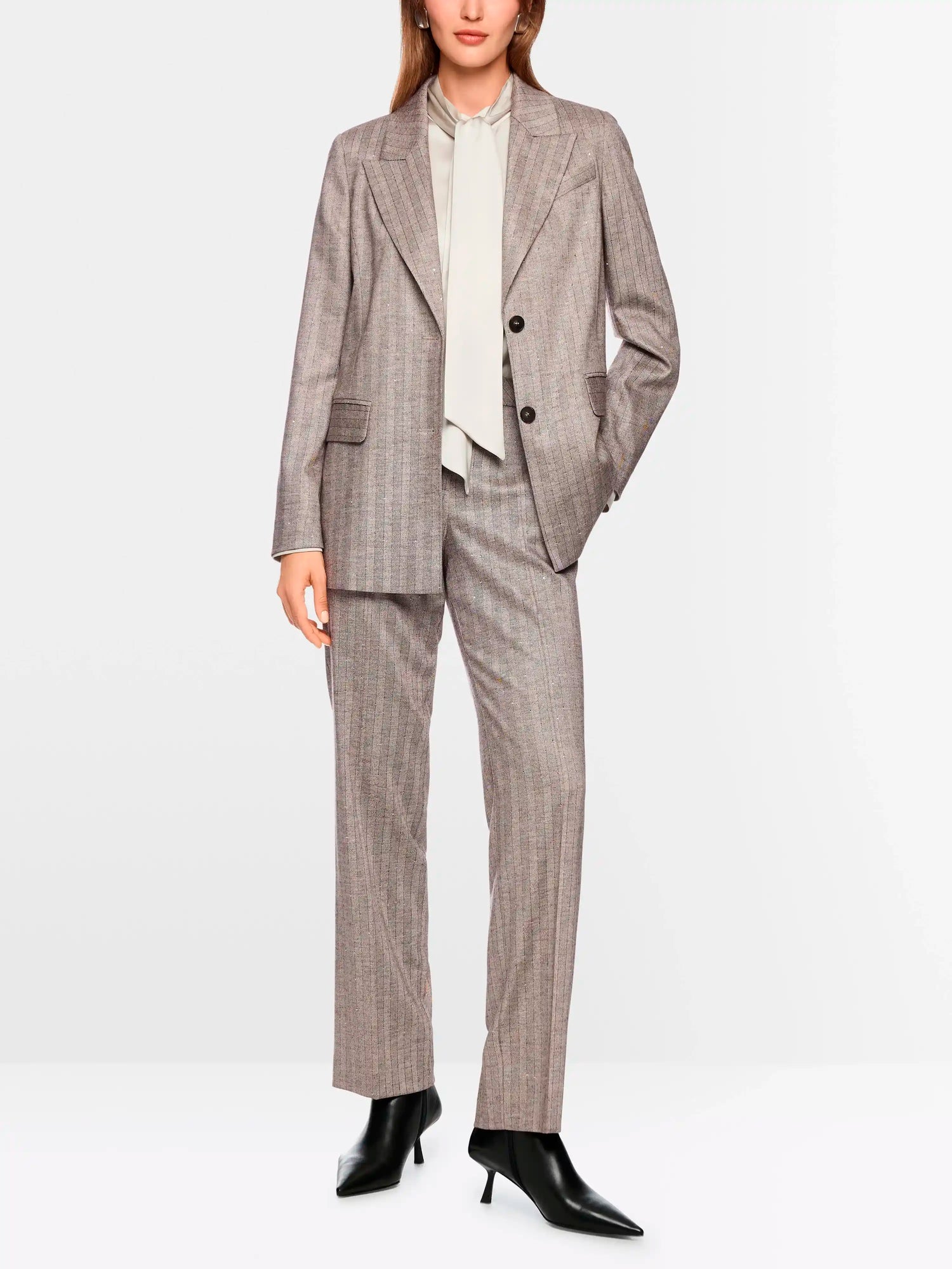 Marc Cain_Soft Charcoal_Elegant Blazer with Stripes_ZC 34.18 W73_836_01