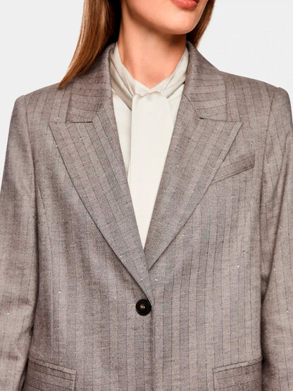 Marc Cain_Soft Charcoal_Elegant Blazer with Stripes_ZC 34.18 W73_836_03