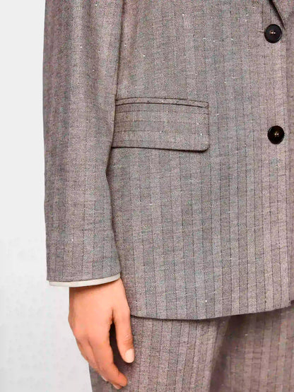 Marc Cain_Soft Charcoal_Elegant Blazer with Stripes_ZC 34.18 W73_836_04