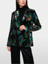 Marccain_Dark Jade Green_Velvet Blazer with Feather Print_ZC 34.19 W79_556_05