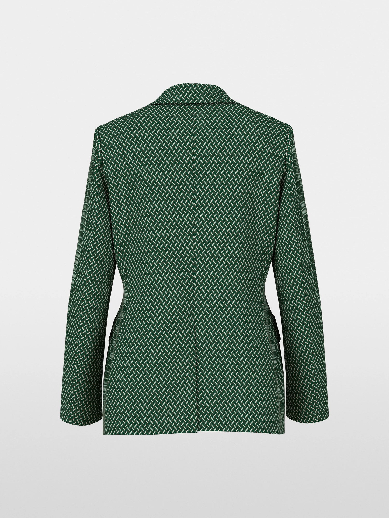 Marccain_Dark Jade Green_Blazer with Herringbone Pattern_ZC 34.22 J33_556_07