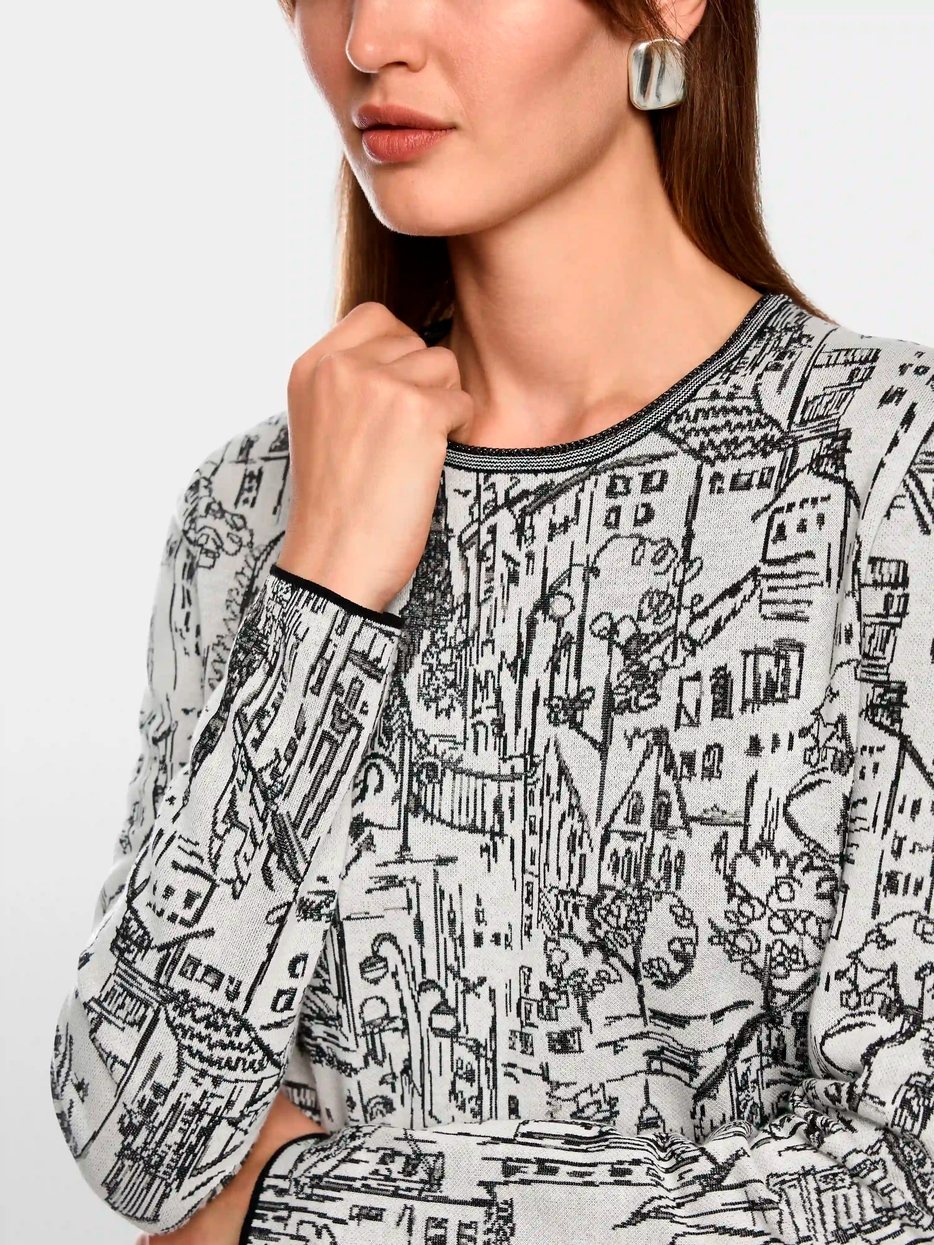 Marc Cain_Smoke_Knitted in Germany Fine Knit Jumper_ZC 41.51 M49_182_03