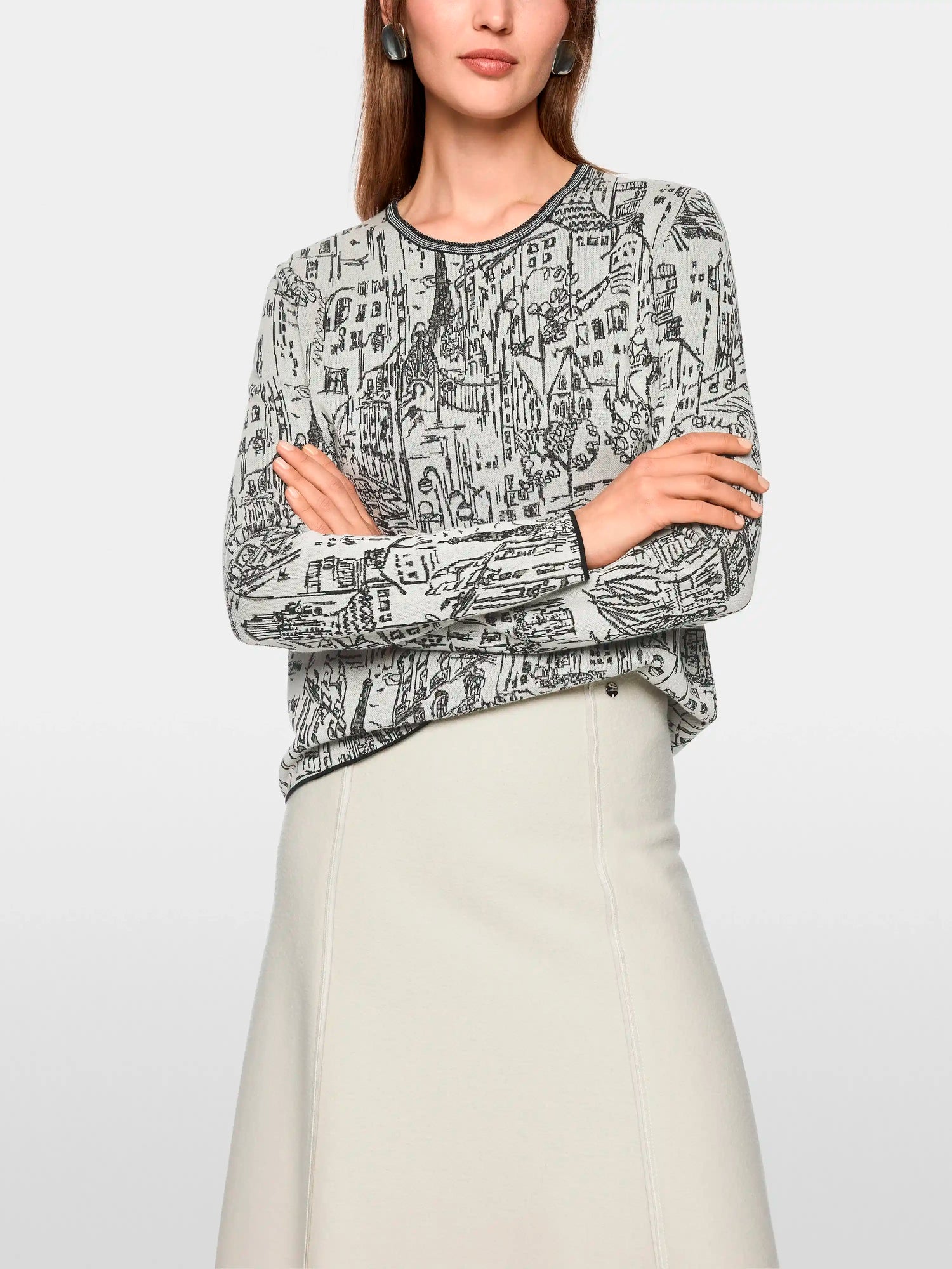 Marc Cain_Smoke_Knitted in Germany Fine Knit Jumper_ZC 41.51 M49_182_05