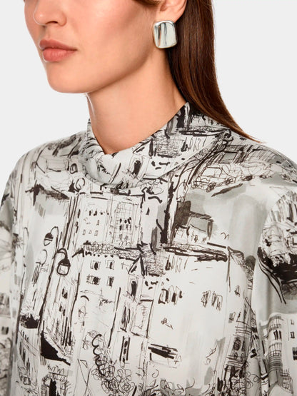 Marc Cain_Smoke_Blouse with City Print_ZC 51.21 W75_182_03