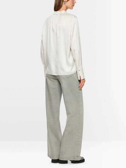 Marc Cain_Smoke_Silk Blouse with Flounce_ZC 51.24 W78_182_02