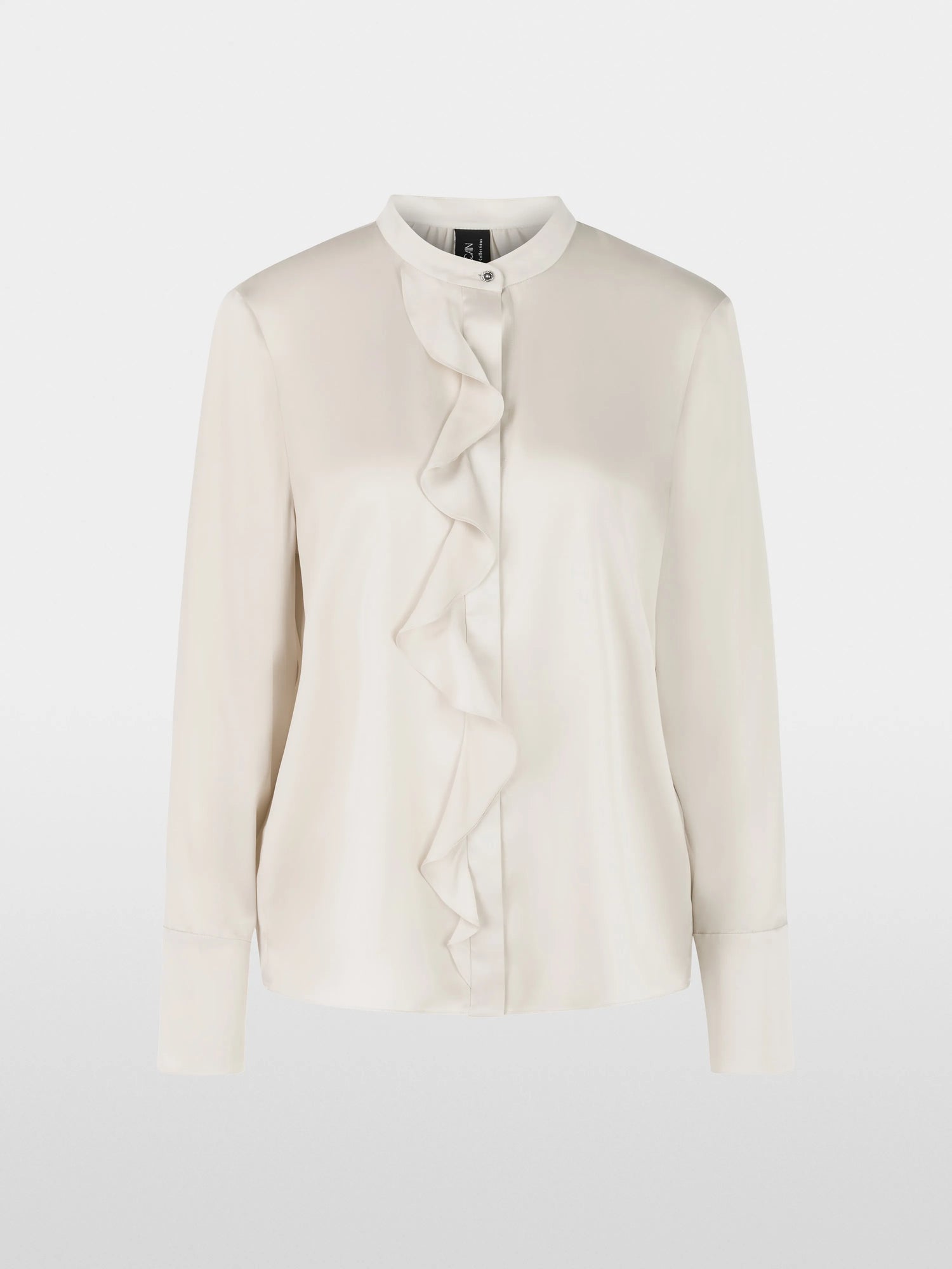 Marc Cain_Smoke_Silk Blouse with Flounce_ZC 51.24 W78_182_06