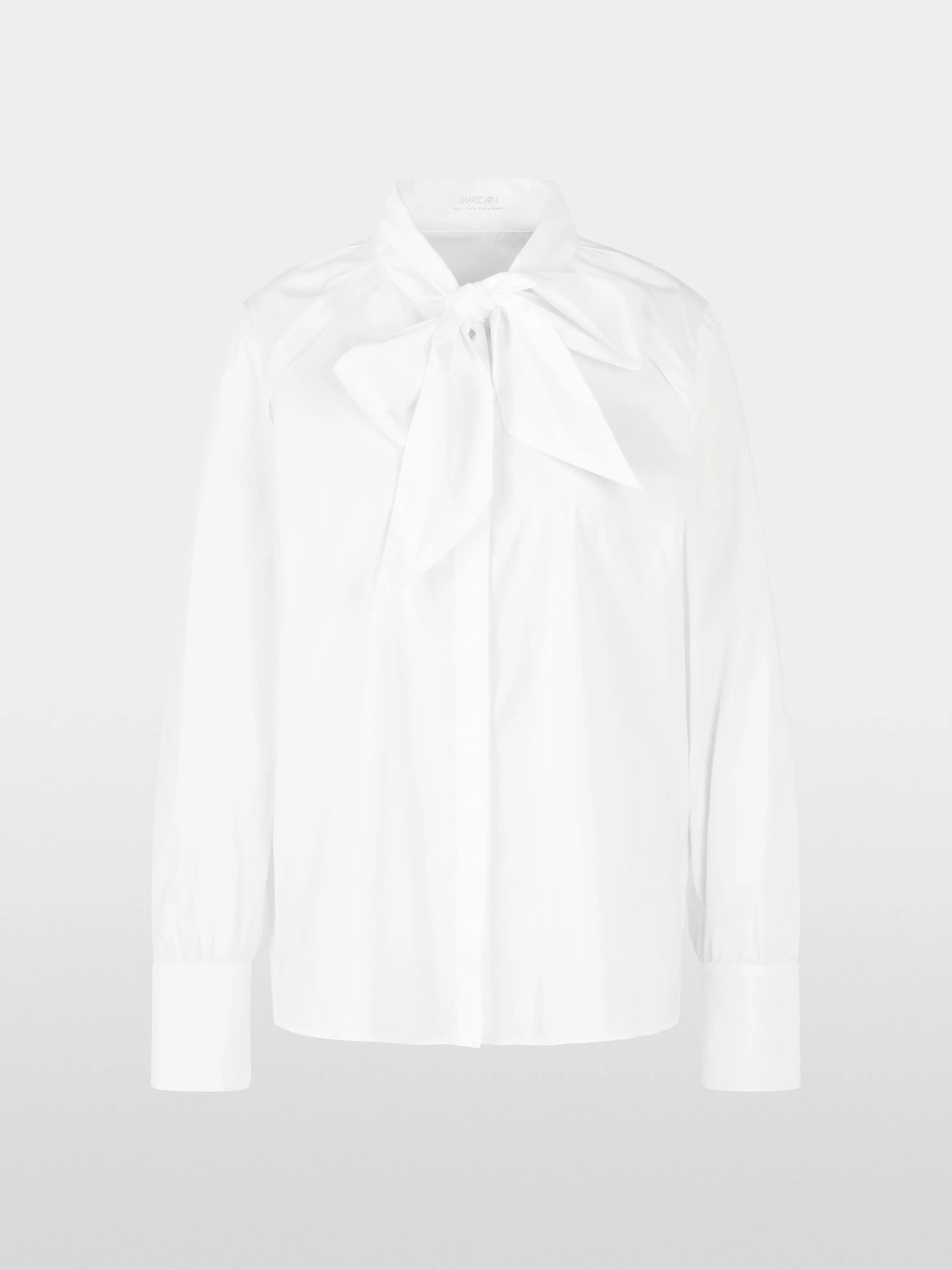 Marccain_White_Cotton Stretch Bow Blouse_ZC 51.28 W71_100_05