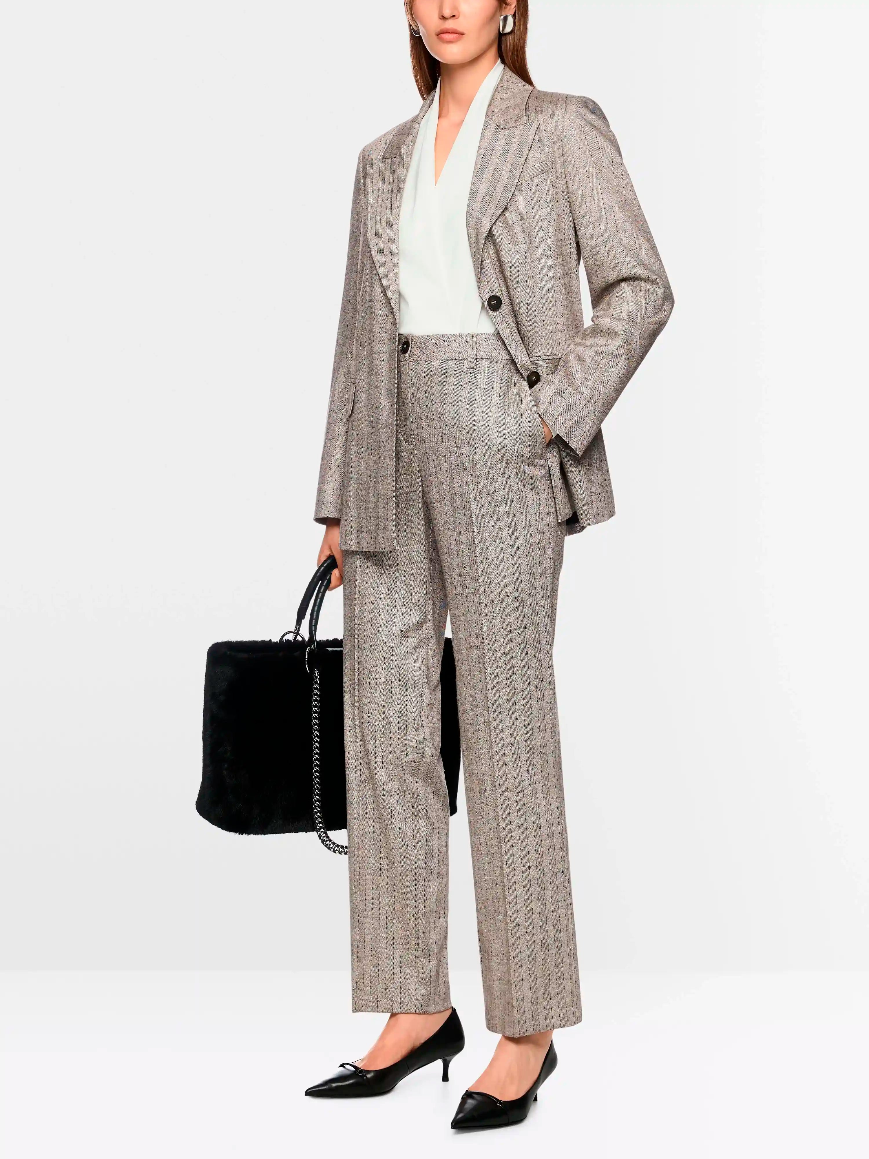 Marc Cain_Soft Charcoal_FENDOU Striped Trousers_ZC 81.25 W73_836_01