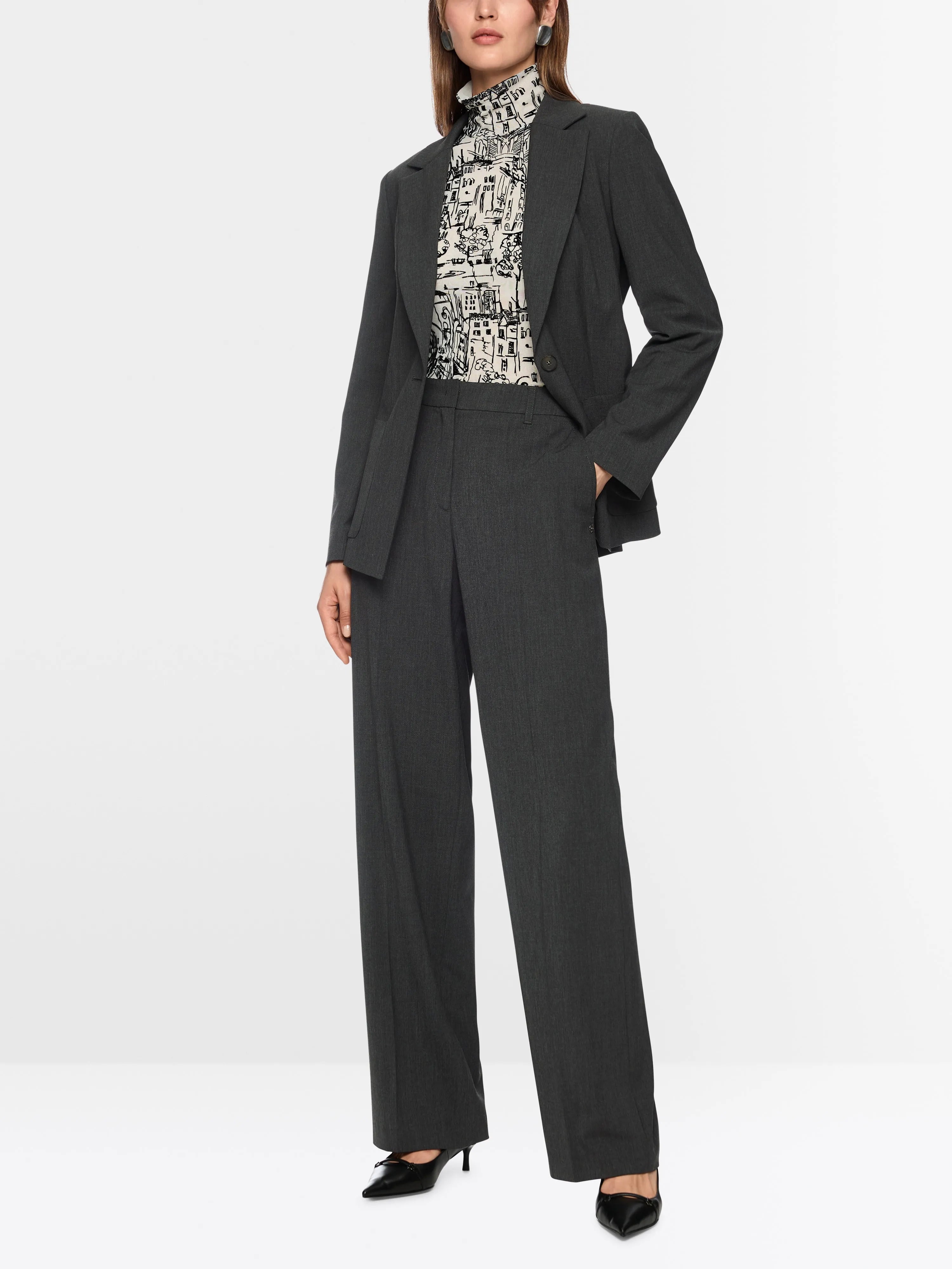 Marc Cain_Flannel_WUKARI Wide Trousers with High Waist_ZC 81.27 W77_842_01