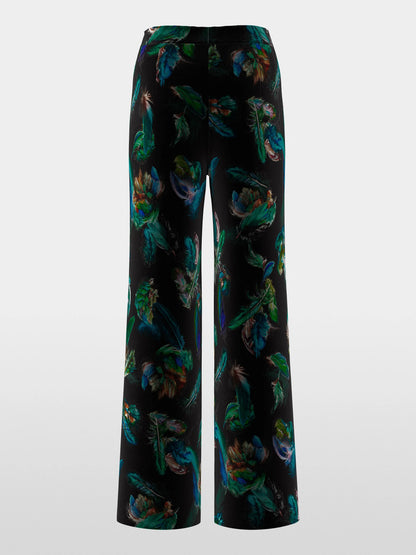 Marccain_Dark Jade Green_WARRI Velvet Trousers with Print_ZC 81.30 W79_556_07