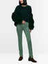 Marccain_Dark Jade Green_SYDNEY Trousers in Herringbone_ZC 81.35 J33_556_01