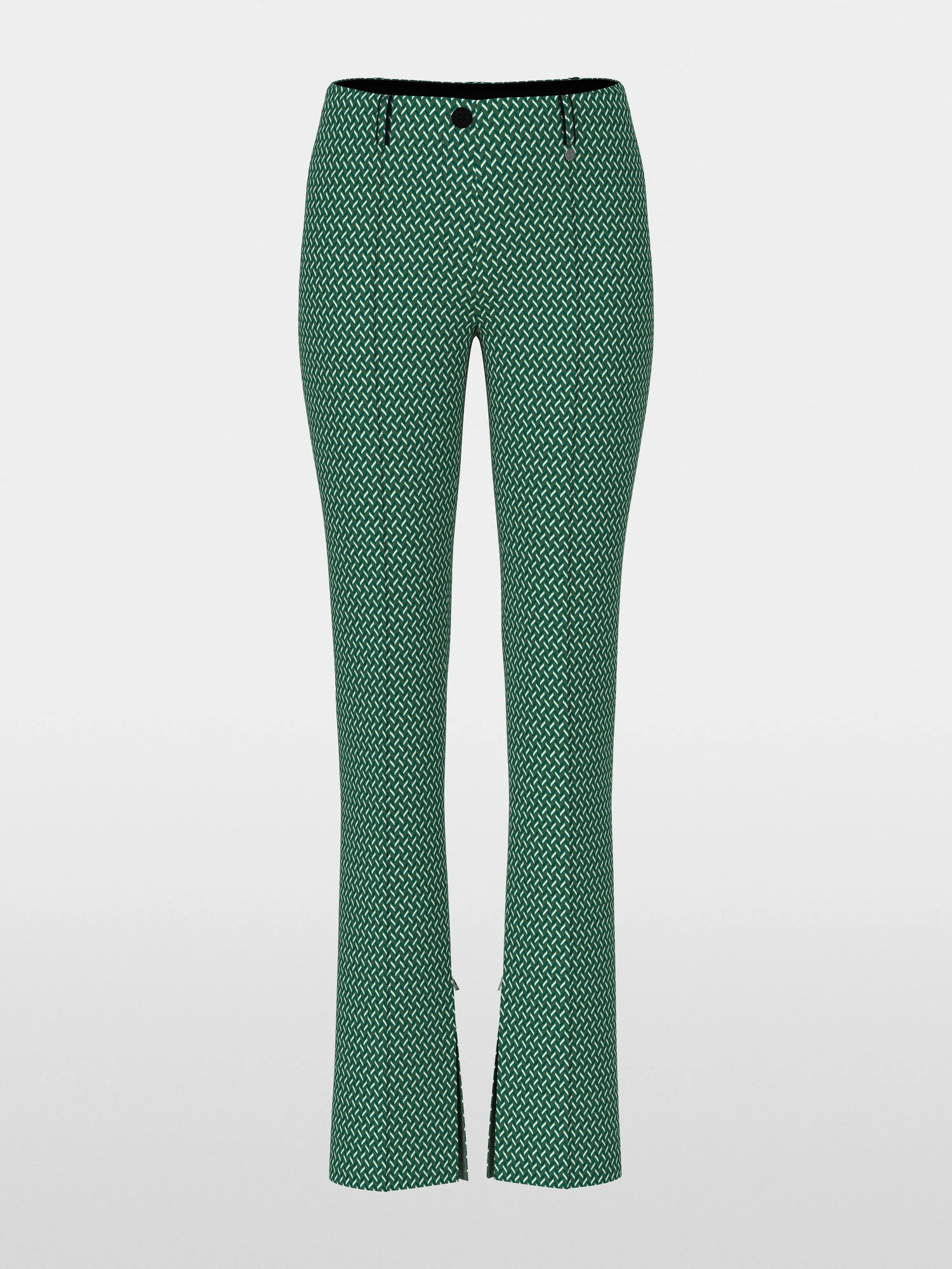 Marccain_Dark Jade Green_SYDNEY Trousers in Herringbone_ZC 81.35 J33_556_06